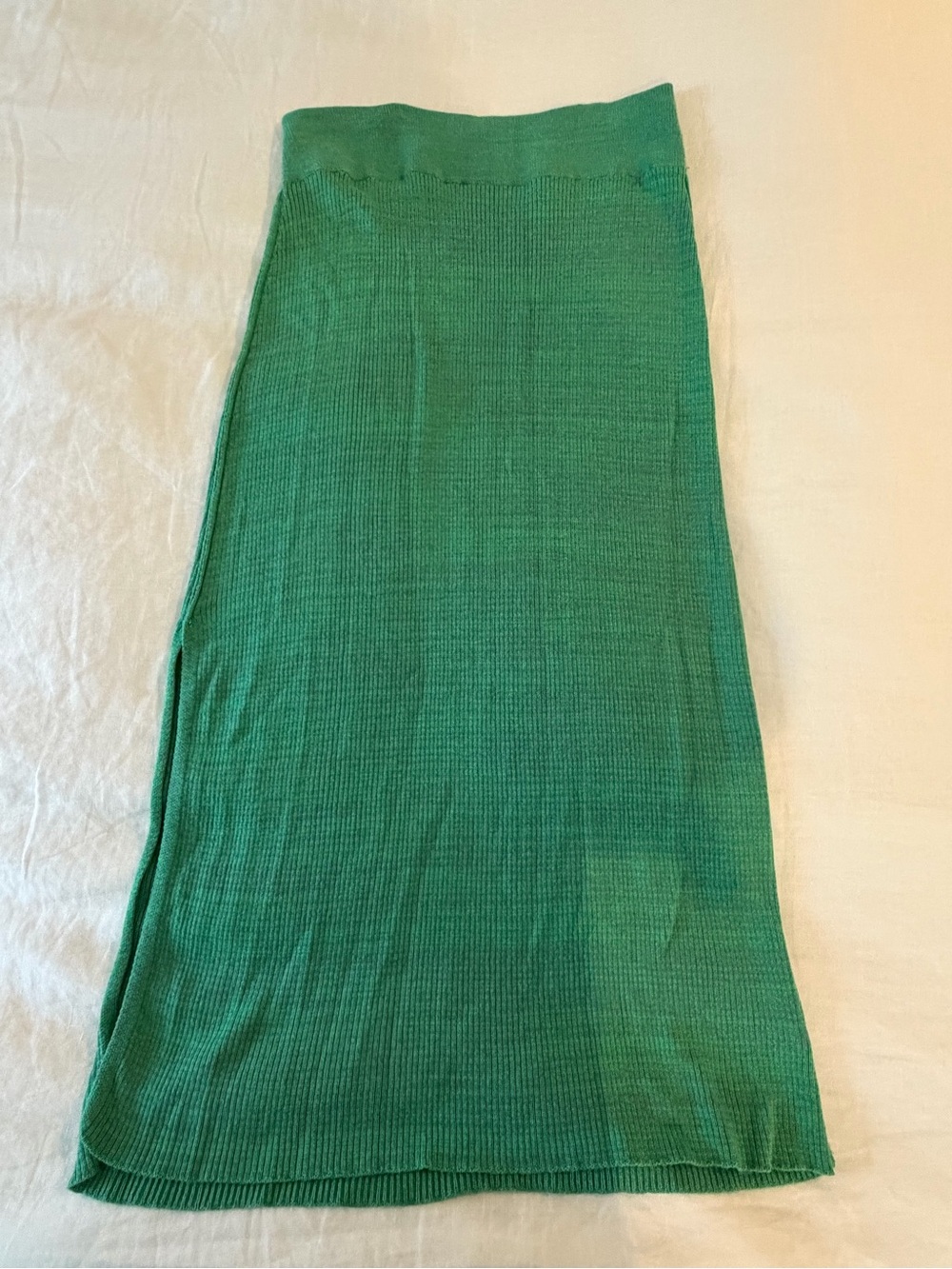 Free People Emerald Green Knit Maxi Skirt